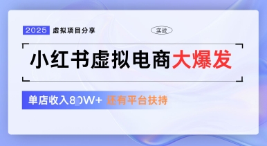 小红书虚拟电商项目，平台大力免费流量扶持，低门槛1拖3玩法-狐蜂资源网